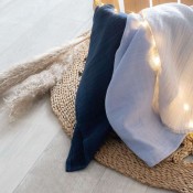 3 Baby muslins - Oeko-tex - Pastel blue Kinousses - 3