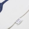 Newborn fleece pajamas with printed label "salty kisses"