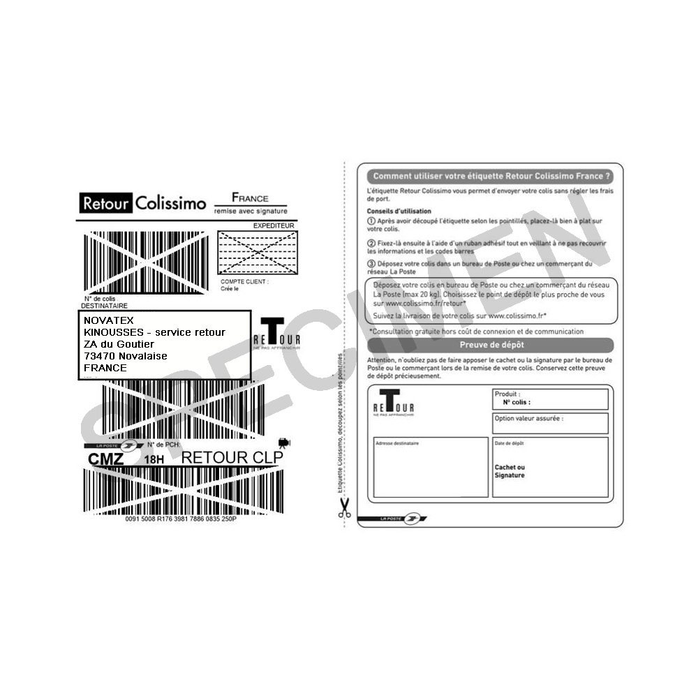 Colissimo retourlabel - 1