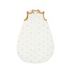 Newborn sleeping bag 0-6 months, ecru with leaf pattern