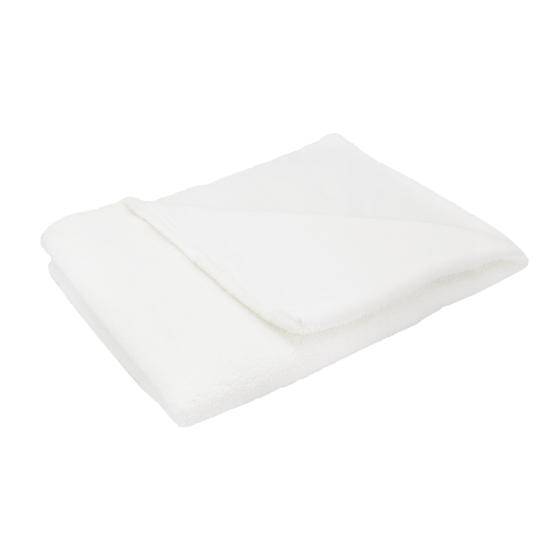 Manta Sherpa blanca