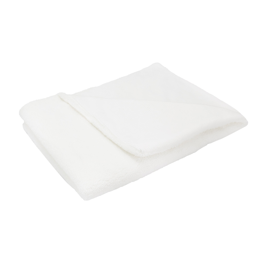 Witte sherpa deken
