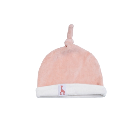Roze fluwelen muts