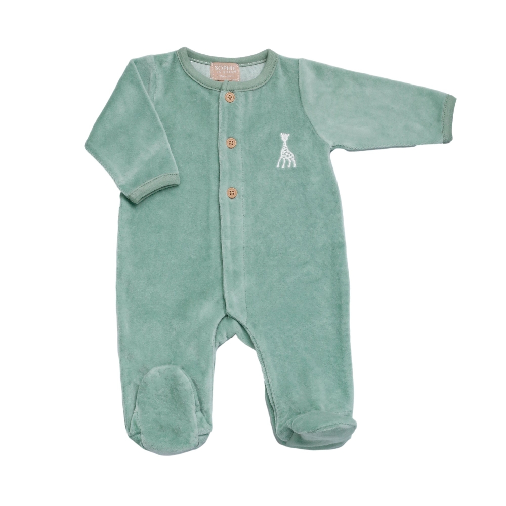 Pyjama olijfkleur - Sophie de giraf
