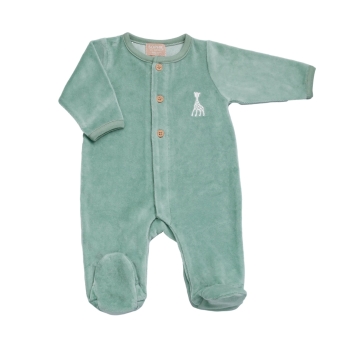 Pyjama olijfkleur - Sophie de giraf