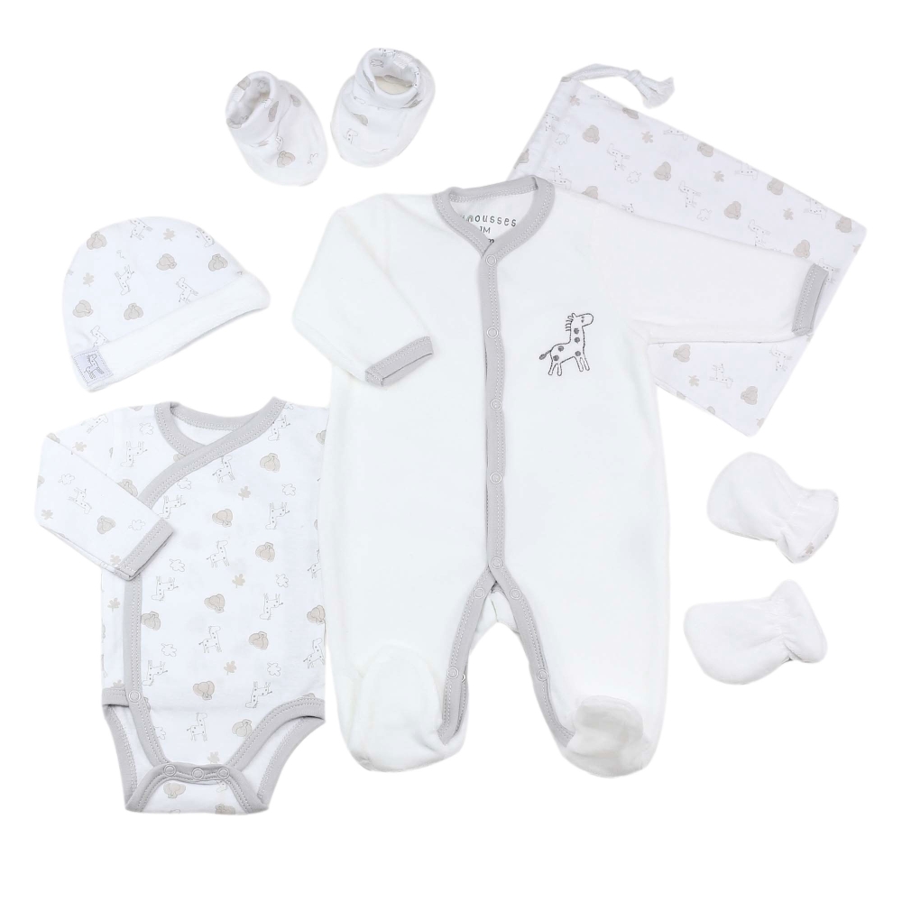 Neugeborenen-Kit - Oeko-tex - Dschungel (6 Teile) Kinousses - 1
