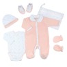 Kit naissance fille – Oeko-tex - Arc en ciel (6 pièces) Kinousses - 1