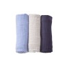 3 Pannolini di cotone - Oeko-tex - Blu pastello Kinousses - 1