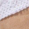 zoom sur la matière jute et polaire