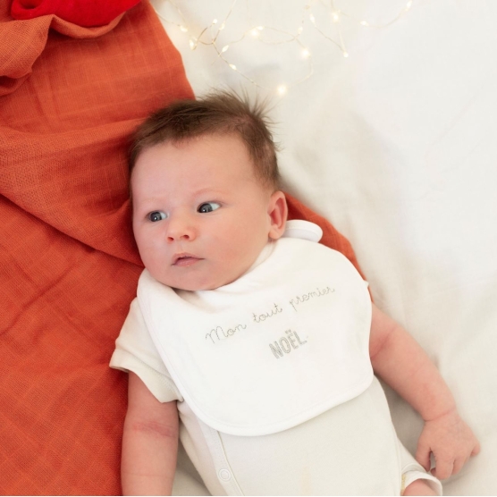 2 bavoirs naissance de noël