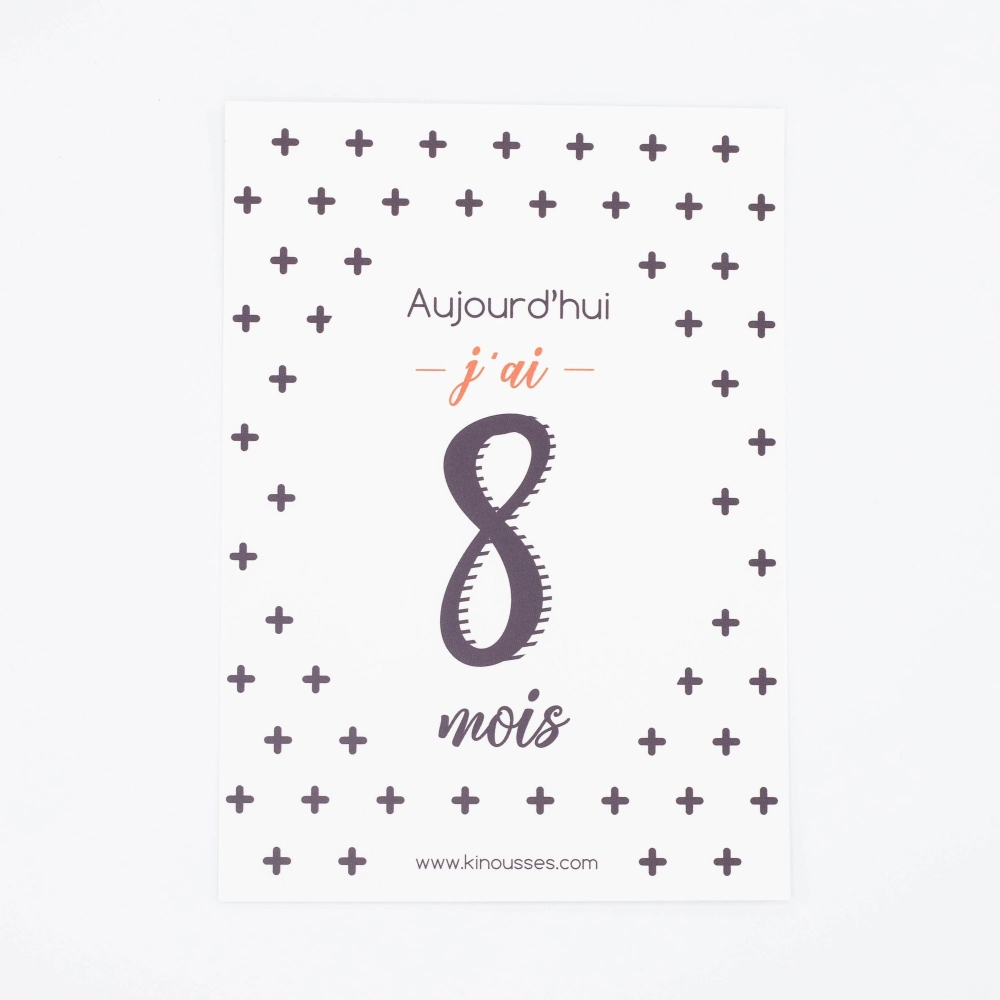 Milestone Cards - "My First Year" - 8