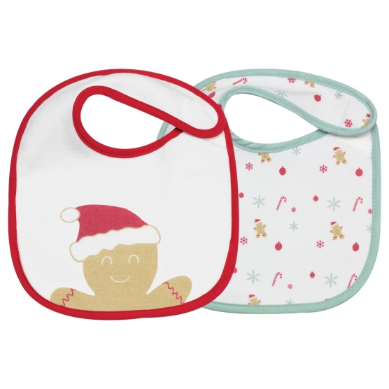 Set of 2 newborn bibs - Christmas