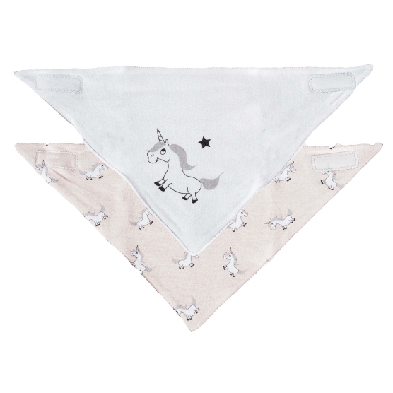 Bandana bibs - Unicorn x2