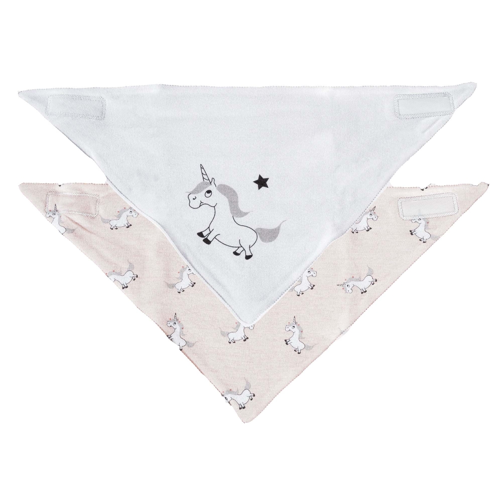 Bandana bibs - Unicorn x2