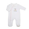 Pyjama naissance fille blanc et rose - Petite pomme
