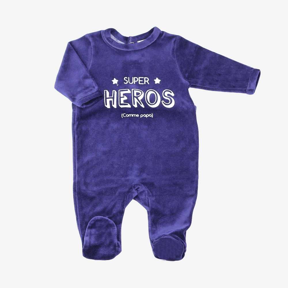 Blauwe superhelden pyjama