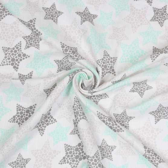 White star swaddle blanket