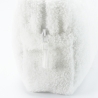 Zoom matière sherpa vanity bébé blanc