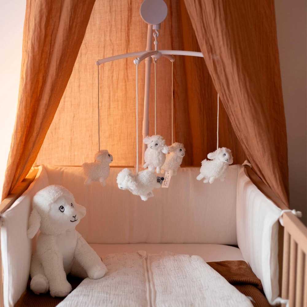 Babymobile-Set mit Schmusetuch und Bett