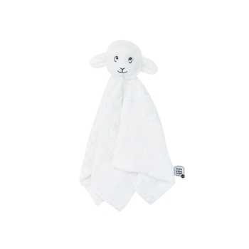 White sheep comforter from the Wooly collection with an all-over sheep pattern.