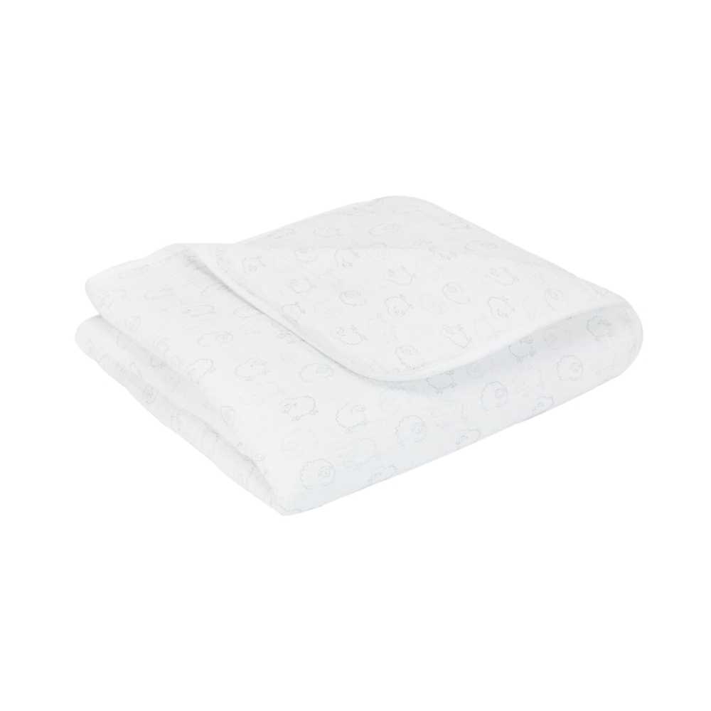 Witte baby mousseline katoenen deken