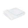 White cotton muslin baby blanket