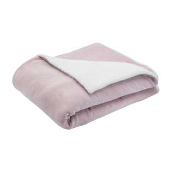 deken 100x140cm oud roze