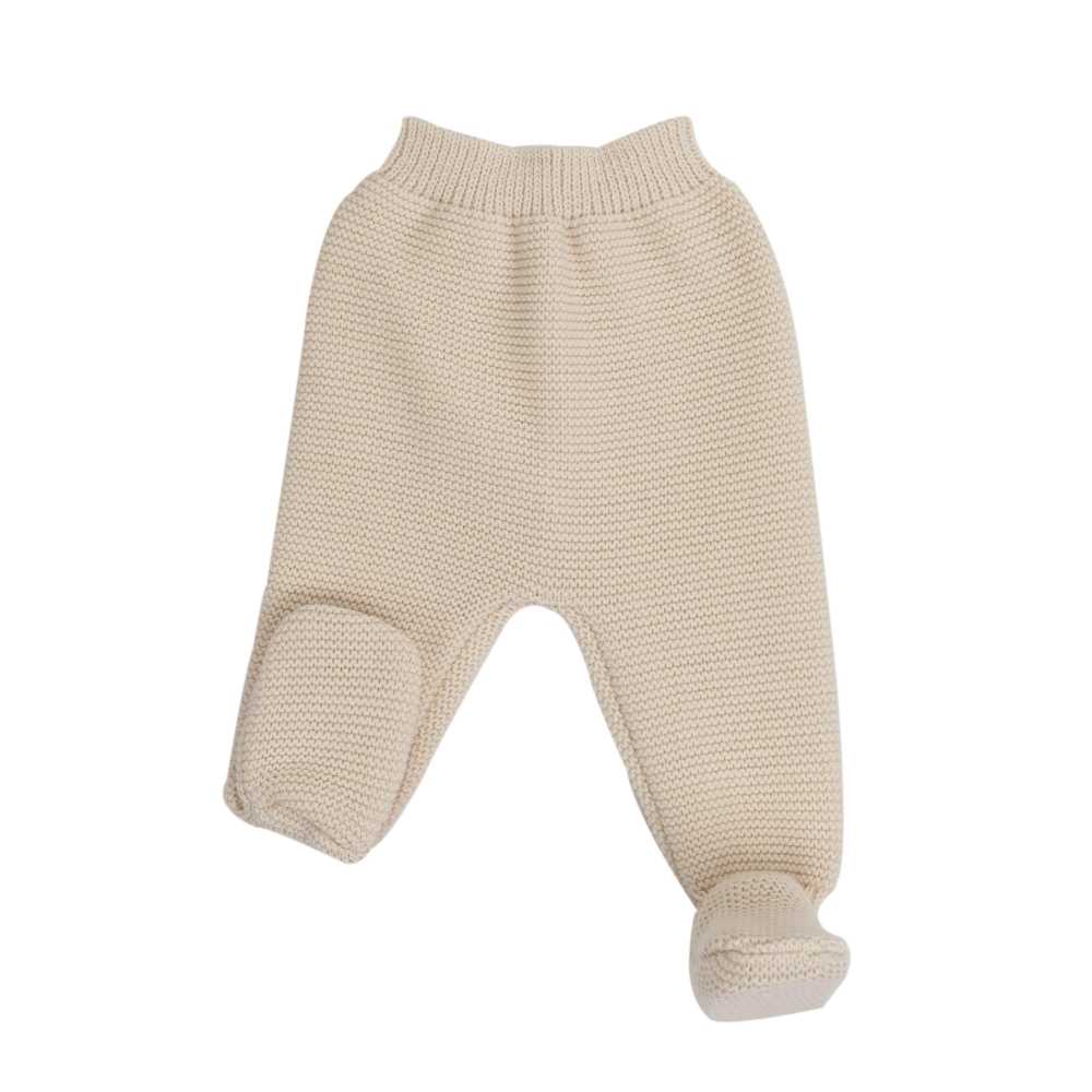 gebreide broek kleur zand