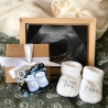 boite cadeau kraft avec chaussons