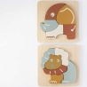 2 puzzles en bois pour bébé