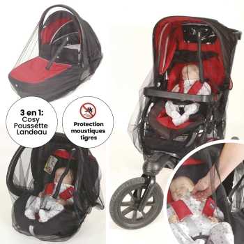 Mosquitera para cochecito anti mosquitos tigre