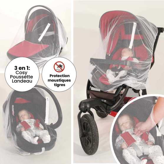 Mosquitera cochecito anti mosquitos tigre