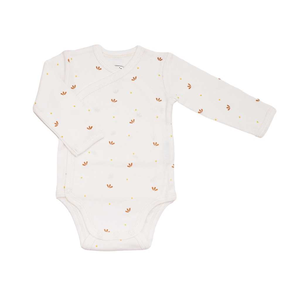 Body neonato con fiore leggero