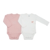 Set aus 2 Bodies weiß und rosa
