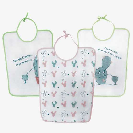 Set 3 slabbetjes kleuterschool