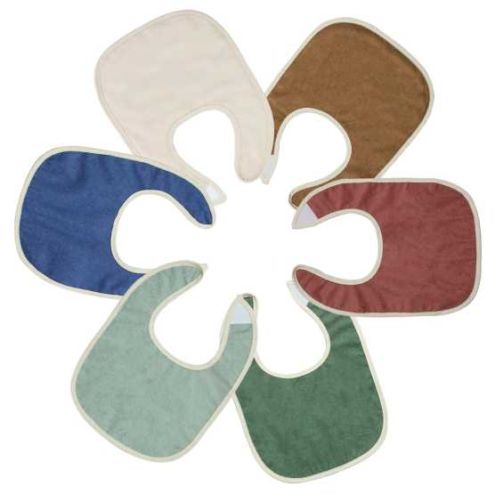 Set aus 6 bunten Lätzchen