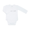 Weißer Body für Baby mit Aufschrift "bébé d'amour"