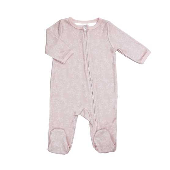 Babypyjama met rits - Roze...