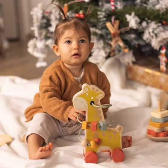 3er-Set Holzspielzeug zur Frühförderung für Baby