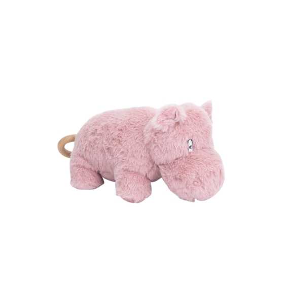Roze nijlpaard muzikale knuffel