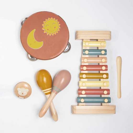 houten muziekdoosje voor baby