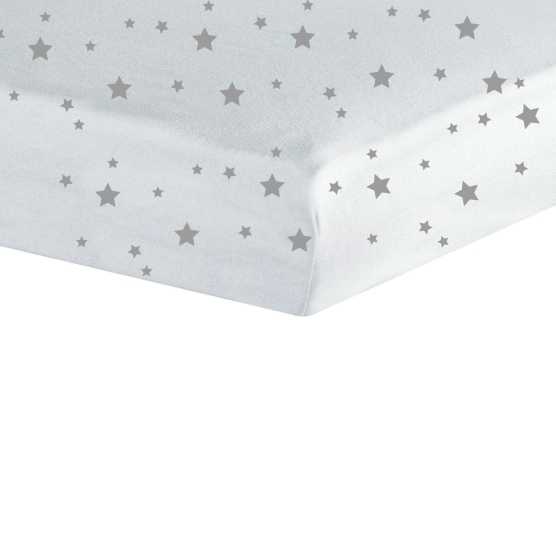 Set van 2 Hoeslaken jersey - Wit / Grijs Trois Kilos Sept - 1