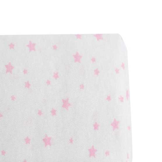 Sábana bajera jersey - Estrellas rosas