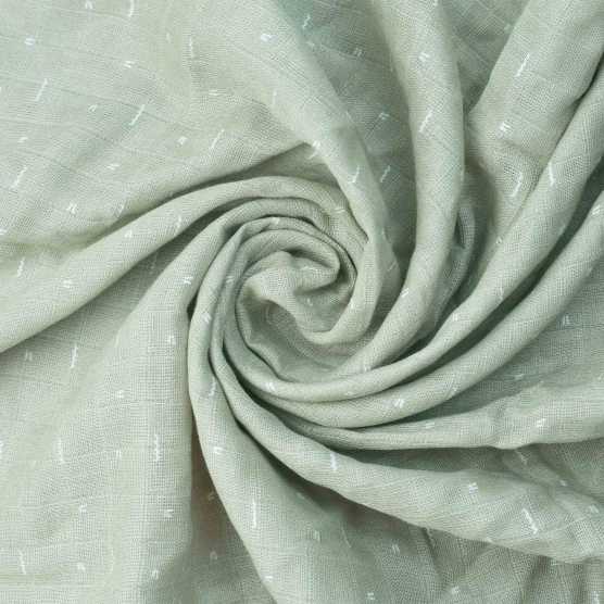 Set di 3 fasce per neonato 70x70cm, colori bianco e verde oliva