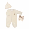 conjunto 3 piezas sophie la girafe color crema
