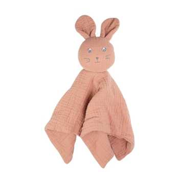 Knuffeldoek konijn kleur sienna