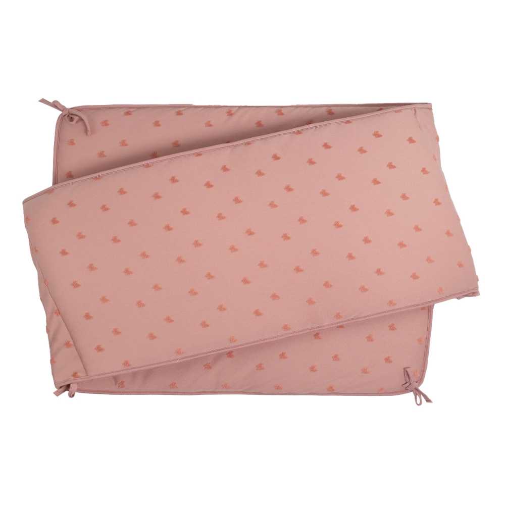 Bedomranding hoge positie voor babyledikant kleur sienna