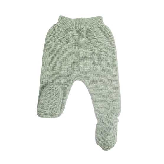 pantaloni neonato in maglia rosa antico foto prodotto frontale
