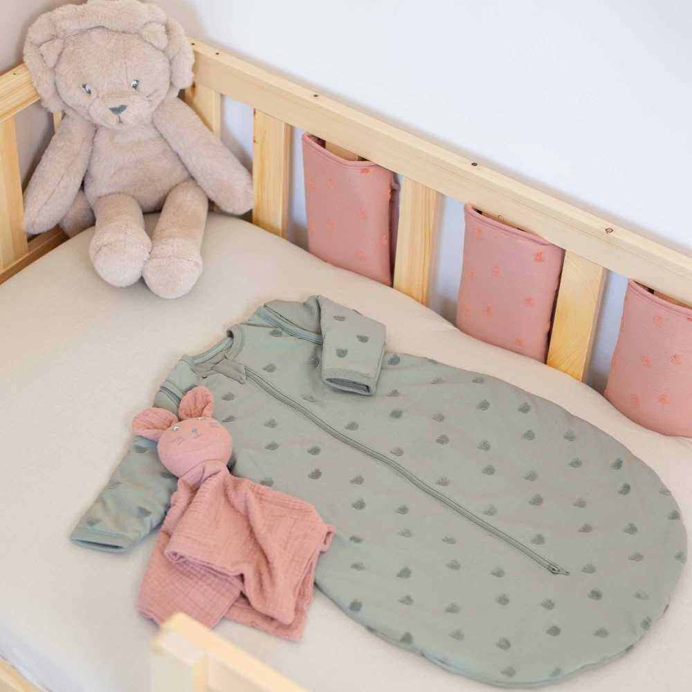 Bettwäsche-Set für Baby Schlafsack Tongrün mit Bärchen-Motiven