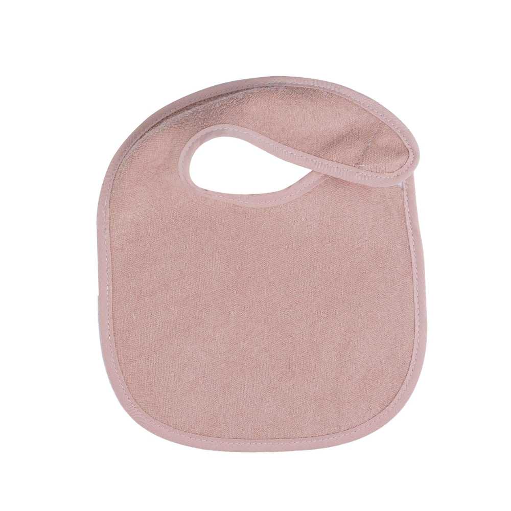 rosa Frottee-Lätzchen für Neugeborene